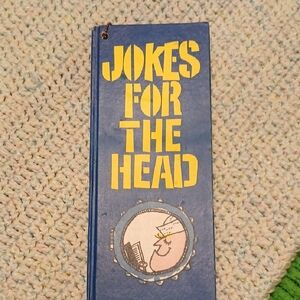 Humor Book with Blue Cover and Yellow Text